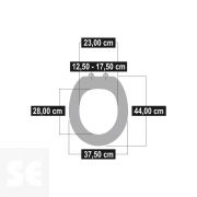 Tapa y Asiento WC Amortiguada Modelo Cruising