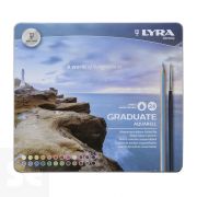 Lápices Lyra Graduate Aquarell Est. Metal 24 Uds. + Pincel