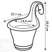 Maceta Colgante Lavanda Grande