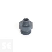 Machón de reducción de PVC gris doble rosca