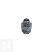 Machón de reducción de PVC gris doble rosca