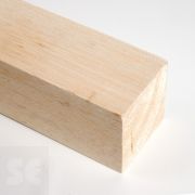 Listones rectangulares madera balsa 3x7mm 1 metro, 5 unidades