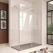 Mampara Ducha Entrada Frontal Liso Bron 95-100