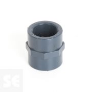 Manguito de PVC gris encolar y roscar