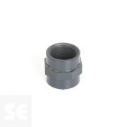 Manguito de PVC gris roscar