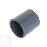 Manguito de PVC gris encolar