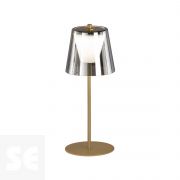 Sobremesa Recargable Marbella Oro/Smoke