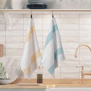 Paño Cocina Marsella Azul/Amarillo 50x50 cm (2 uds.)