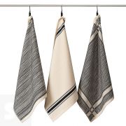 Paño Cocina Masai Arena / Negro 50x70 cm 