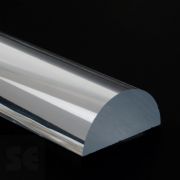 Media caña Metacrilato transparente