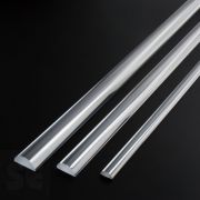 Media caña Metacrilato transparente