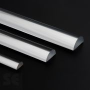 Media caña Metacrilato transparente