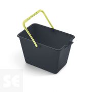 Mini Cubo Rectangular 4 l Gris