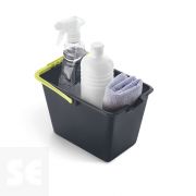 Mini Cubo Rectangular 4 l Gris