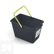 Mini Cubo Rectangular 4 l Gris