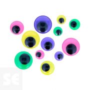 Ojos Móviles de Colores Adh Surtidas 64u. 97130