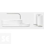 Organizador + Dosificador y Exprimidor de Jabón - Blanco