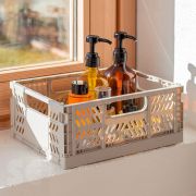 Pack 2 Cajas Plegables Gris 29x21x12 cm