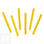 Palos de Polo Madera Amarillo 73x7x2mm. 150u. 99575