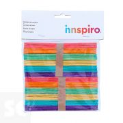Palos de Polo Jumbo Madera Mix Colores 150x18x1,5mm. 80u. 99540