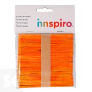 Palos de Polo Madera Naranja 114x10x2mm. 50u. 103102