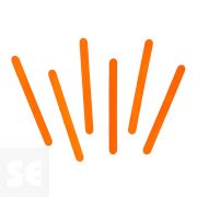 Palos de Polo Madera Naranja 114x10x2mm. 50u. 103102