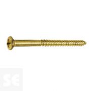 Tornillo de Pasador Madera Latón 4,5x60mm. (12u.)
