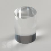 Cilindro macizo de Metacrilato transparente