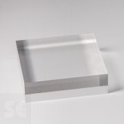 Peana maciza de Metacrilato transparente
