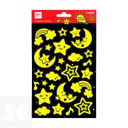 Pegatinas Estrella&Luna Luminiscente 1h 18559