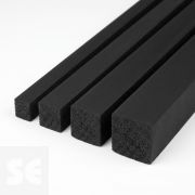 Perfil Esponjoso Cuadrado de Caucho EPDM