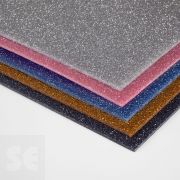 Plancha de Metacrilato purpurina colores