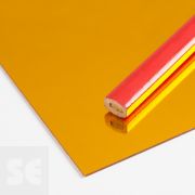 Plancha de Poliestireno espejo oro