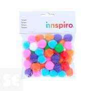 Pompones Polipropileno Mix . 25mm. 50u 99410