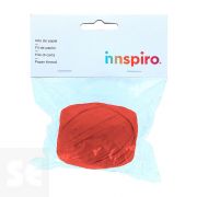 Rafia de Papel Color Rojo 4mm.X30m.