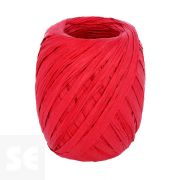 Rafia de Papel Color Rojo 4mm.X30m.