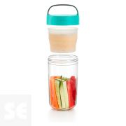 Recipiente para Snacks Jar To Go Verde 600ml