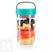 Recipiente para Snacks Jar To Go Verde 600ml