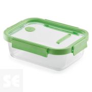 Recipiente Hermético 100% Vidrio Rectangular 1520ml