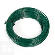 Rollo de alambre plastificado