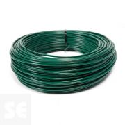 Rollo de alambre plastificado