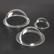 Semiesfera de Metacrilato transparente con borde