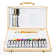 Daler Rowney Simply Set Acrílico Caja de Madera