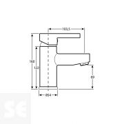 Monomando grifo lavabo Skagen Cromado