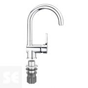 Monomando grifo Fregadero Skagen Cromado