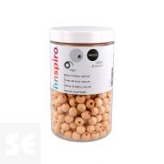 39 Cuentas Madera Natural 10mm 450u. + 5m Hilo Algodón SP-1176-0758