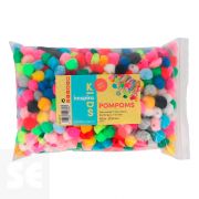 Maxi Pack Pompones para Enfilar Surtidos 25mm 600u.