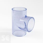 T de PVC transparente alimentaria