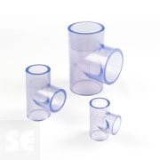 T de PVC transparente alimentaria