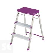 Escalera Taburete M/3 Malva 3 Peldaños